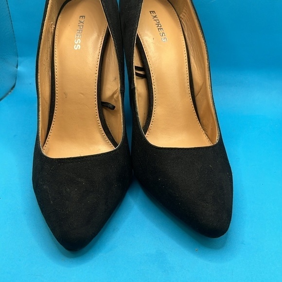 Express block Faux Suede Black, size 6 - Picture 4 of 8